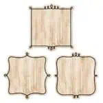 Loop-de-loop on wood (core decor) 6 inch designer cut outs