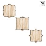Loop-de-loop on wood (core decor) 6 inch designer cut outs