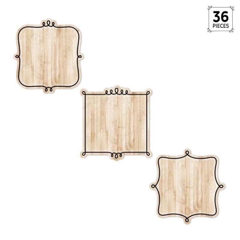 Loop-de-loop on wood (core decor) 6 inch designer cut outs