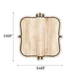 Loop-de-loop on wood (core decor) 6 inch designer cut outs