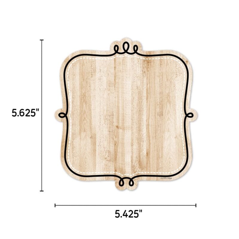 Loop-de-loop on wood (core decor) 6 inch designer cut outs