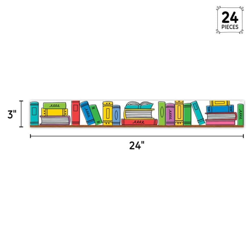 Doodle bookshelf (cd) ez border