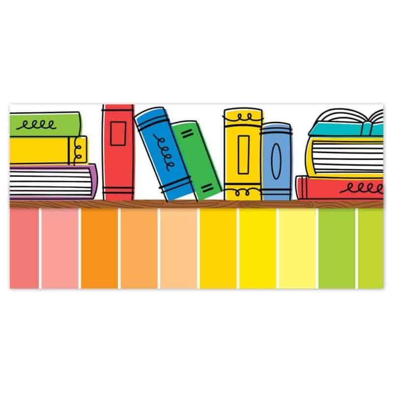Doodle bookshelf (cd) ez border