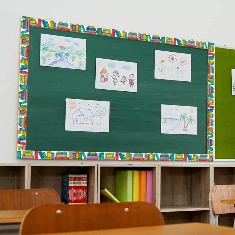 Doodle bookshelf (cd) ez border