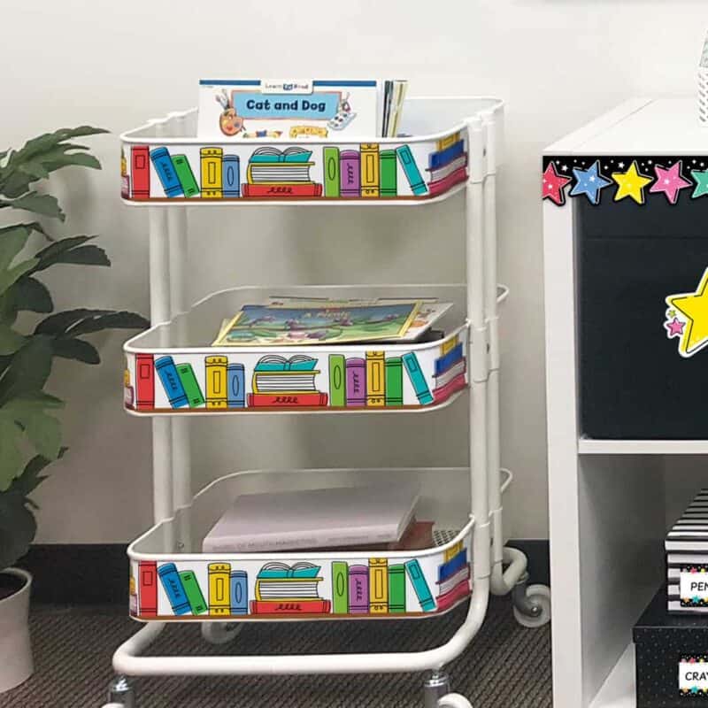 Doodle bookshelf (cd) ez border