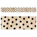 Polka dots on wood (cd) ez border