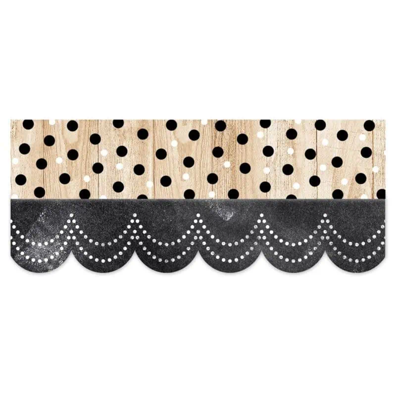 Polka dots on wood (cd) ez border