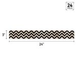 Black and wood chevron (cd) ez border