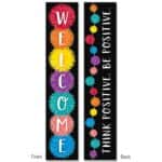 Pom-poms welcome banner