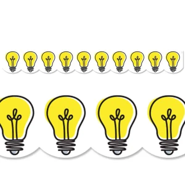 Doodle Lightbulbs Border (Core Decor, EZ Border)