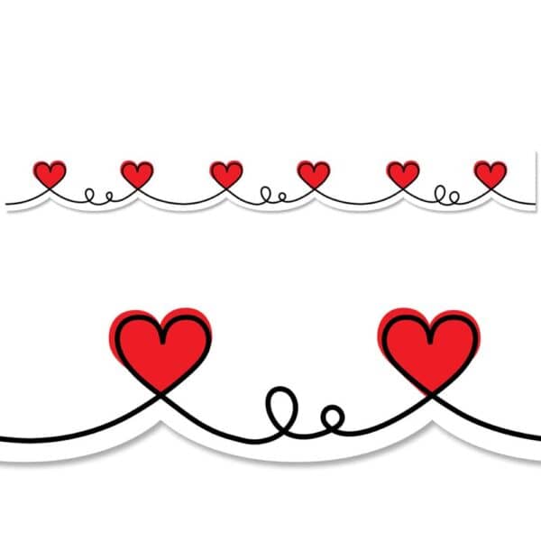 Doodle Hearts Border (Core Decor, EZ Border)