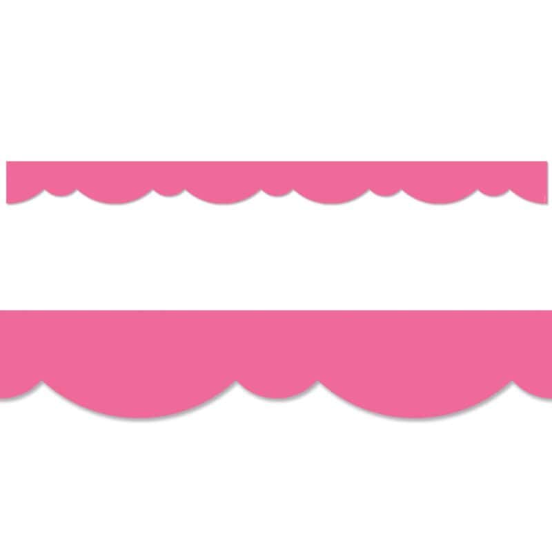 Pink stylish scallops border (core decor, ez border)