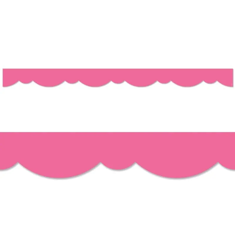 Pink Stylish Scallops Border (Core Decor, EZ Border)