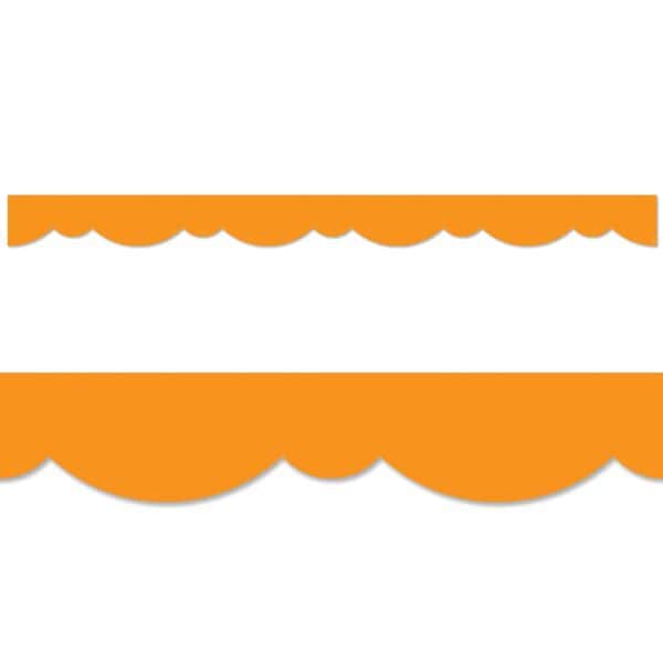 Orange Stylish Scallops Border (Core Decor, EZ Border)