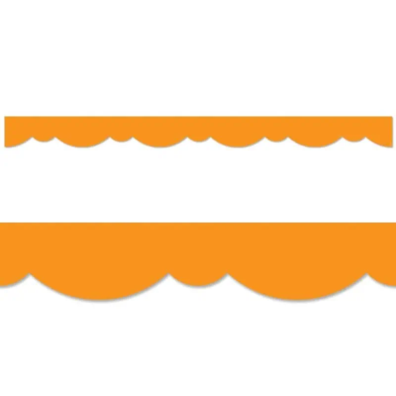 Orange Stylish Scallops Border (Core Decor, EZ Border)