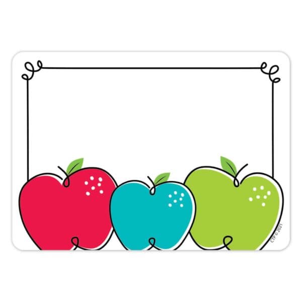 Core Decor Doodle Apples Labels