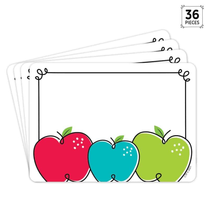 Core decor doodle apples labels