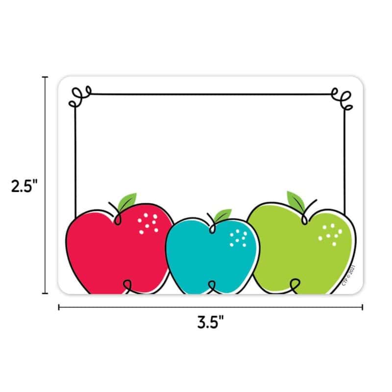 Core decor doodle apples labels