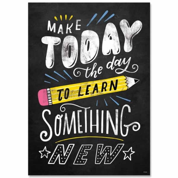 Inspire U Poster: Make Today the Day To... (Chalk It Up!)