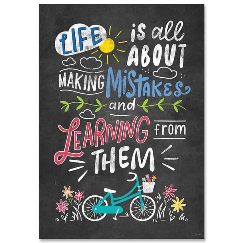 Inspire u poster: mistakes (chalk it up! )