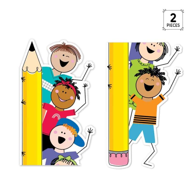 Stick kid friends banner (stick kids)