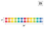 Rainbow Buffalo Check Border (Core Decor, EZ Border)