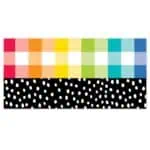 Rainbow Buffalo Check Border (Core Decor, EZ Border)