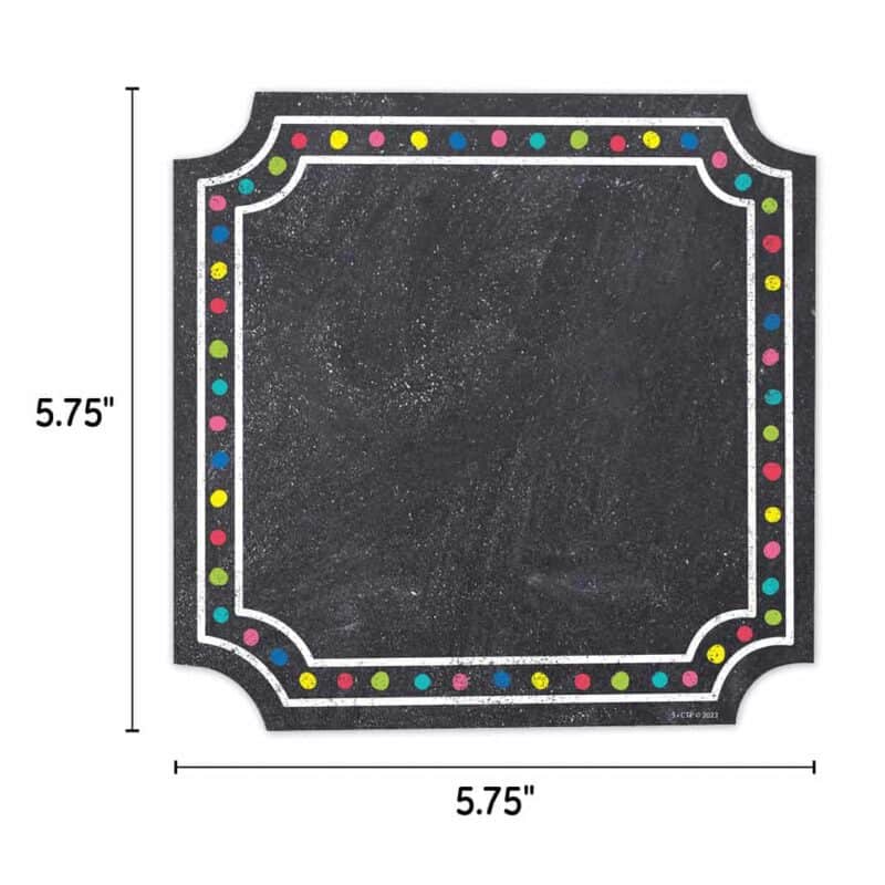 Colorful chalk cards designer cut-outs (6") (chalk it up! )