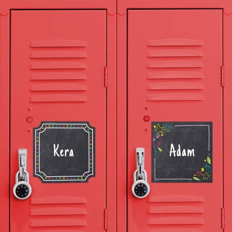 Colorful chalk cards designer cut-outs (6") (chalk it up! )