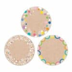 Colorful Kraft Cards Designer Cut-Outs (6") (Krafty Pop)