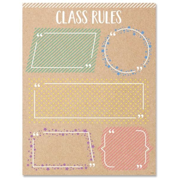 Class Rules Chart (Krafty Pop)