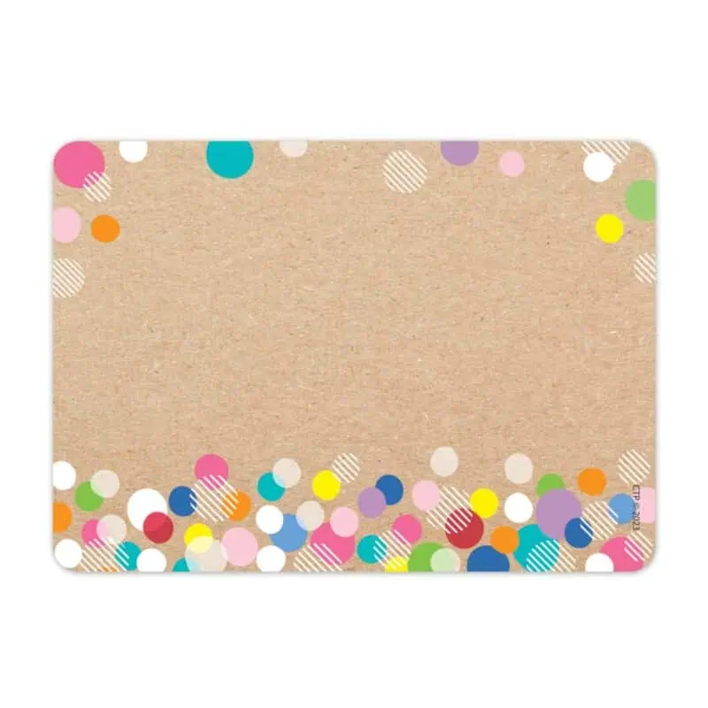Colorful Kraft Bubbles Labels (Krafty Pop)