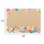 Colorful Kraft Bubbles Labels (Krafty Pop)