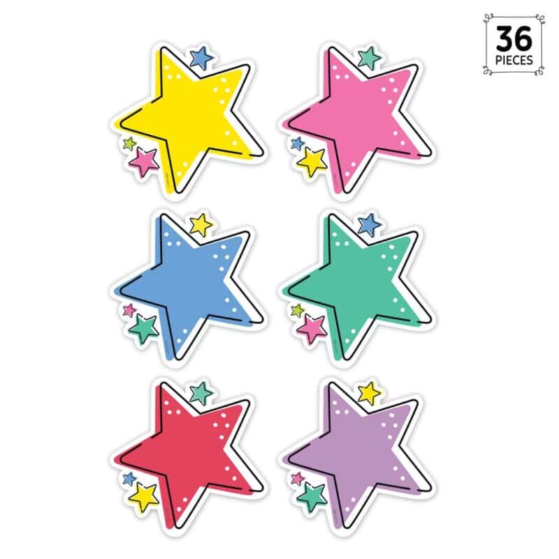 Star bright designer cut-outs (6")