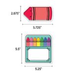 Doodle Crayons Designer Cut-Outs (6") (Core Decor)