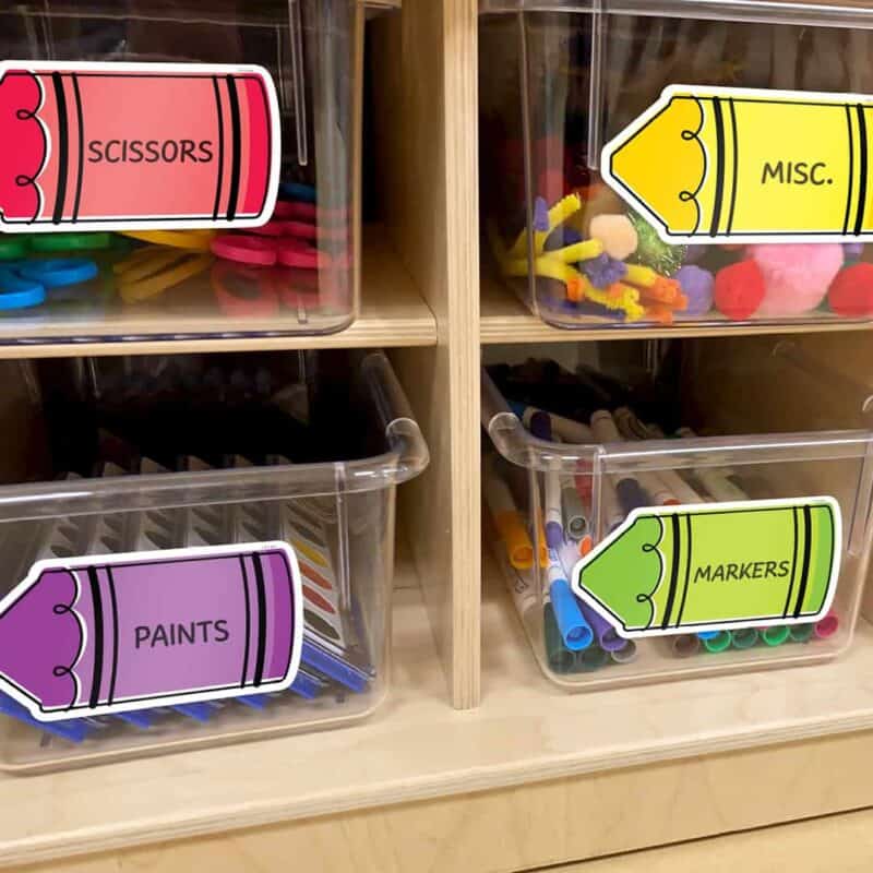 Doodle crayons designer cut-outs (6") (core decor)