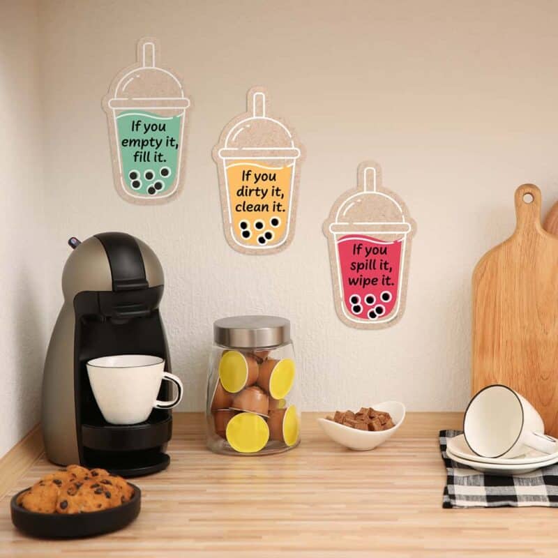 Boba cups designer cut-outs (6") (krafty pop)