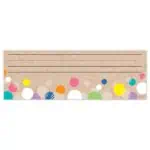 Colorful Kraft Bubbles Name Plates (Krafty Pop)