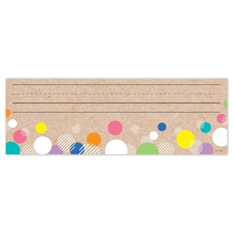 Colorful kraft bubbles name plates (krafty pop)