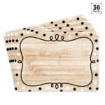 Loop-De-Dots on Wood Labels (Core Decor)