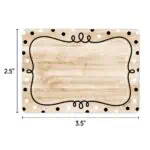 Loop-De-Dots on Wood Labels (Core Decor)