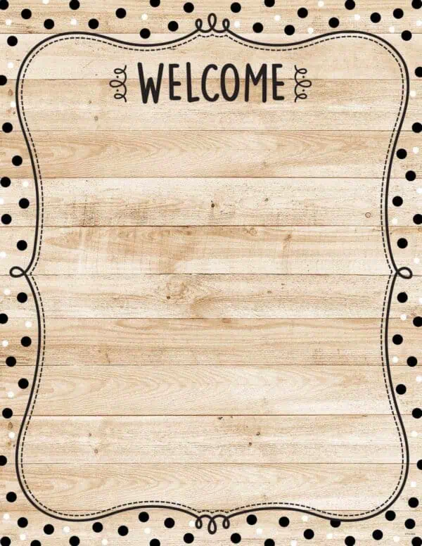 Welcome Chart (Core Decor)