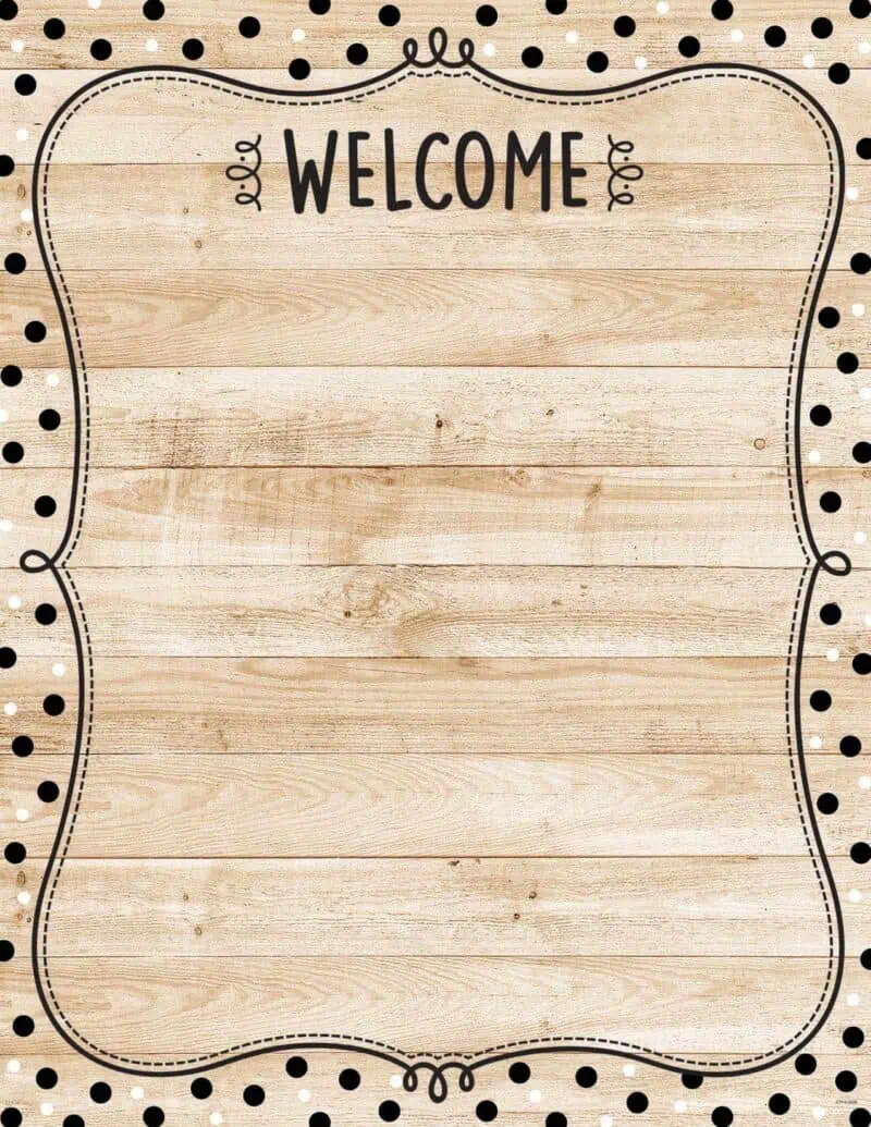 Welcome Chart (Core Decor)