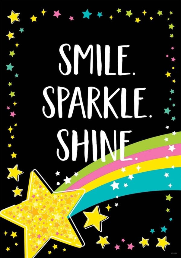 Inspire U Poster: Smile. Sparkle. Shine. (Star Bright)