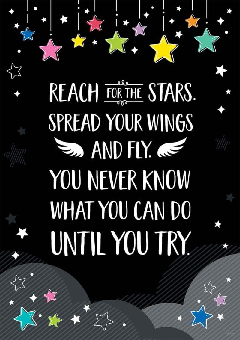 Inspire u poster: reach for the stars… (star bright)