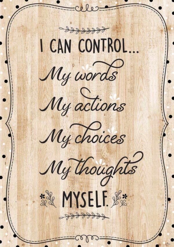 Inspire U Poster: I Can Control… (Core Decor)