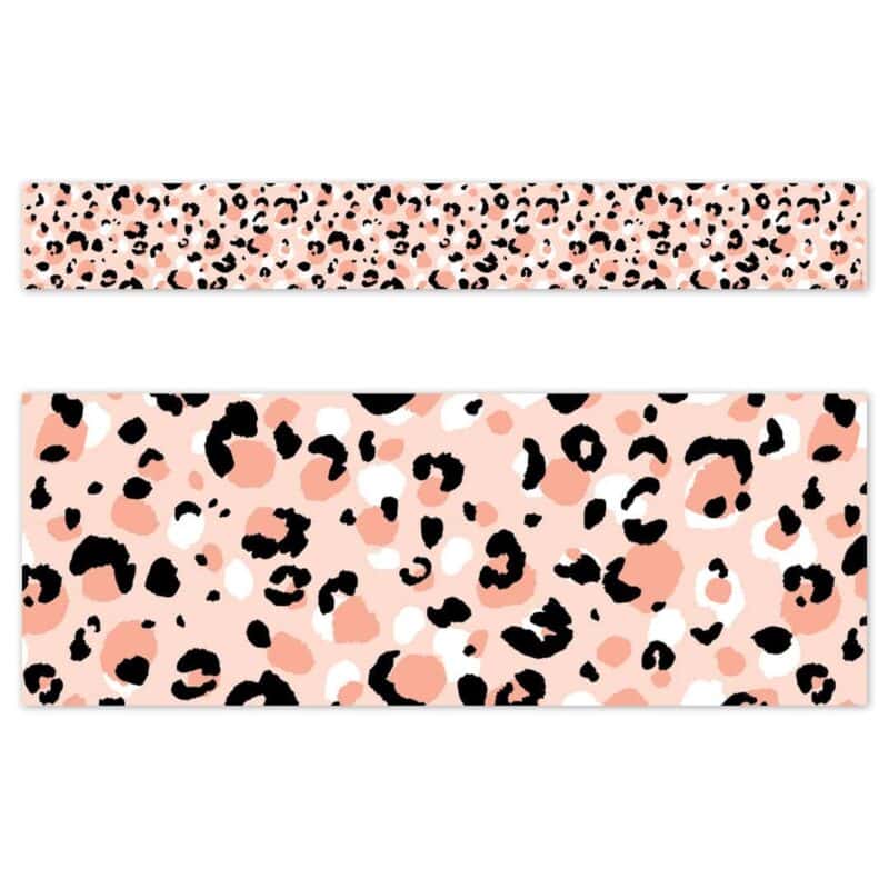 Jungle Friends Blush Leopard EZ Border