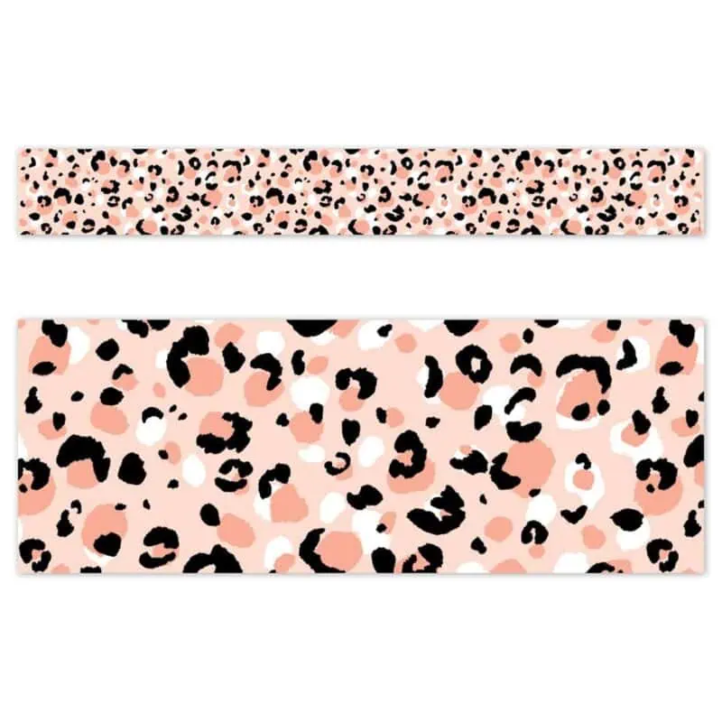 Jungle Friends Blush Leopard EZ Border