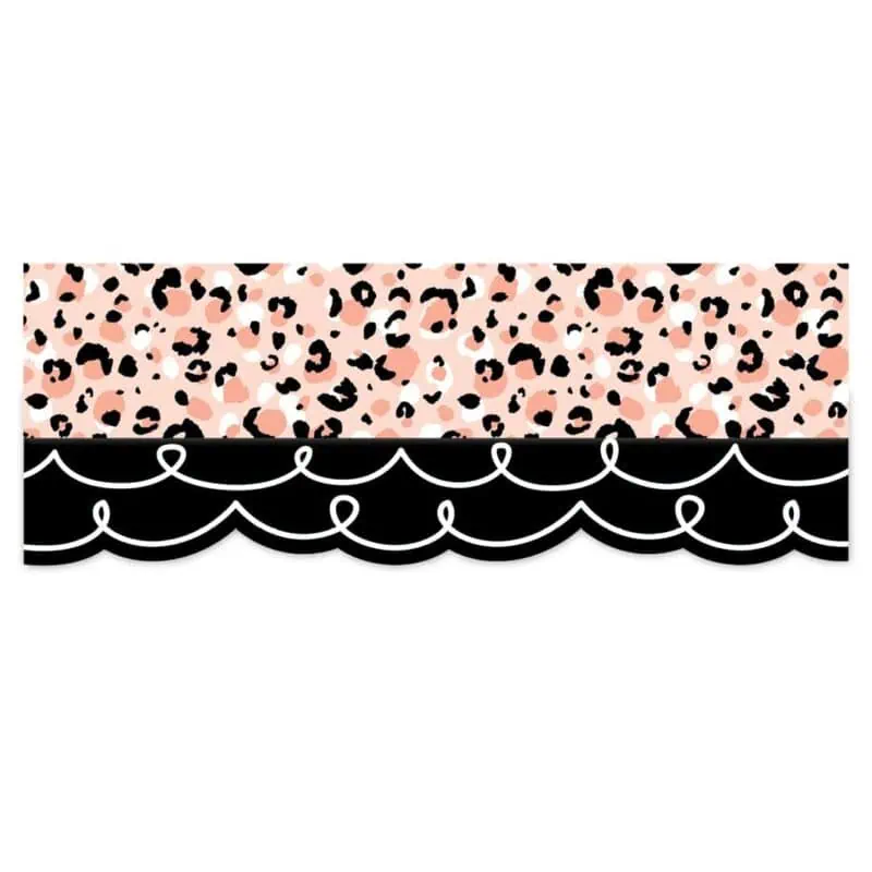 Jungle Friends Blush Leopard EZ Border