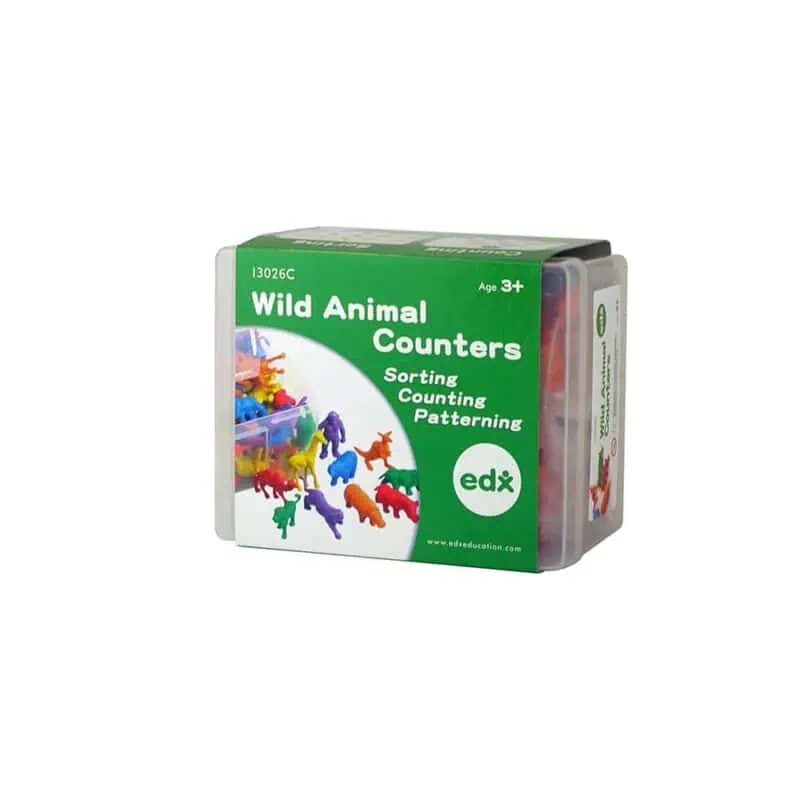 a box of colorful animals